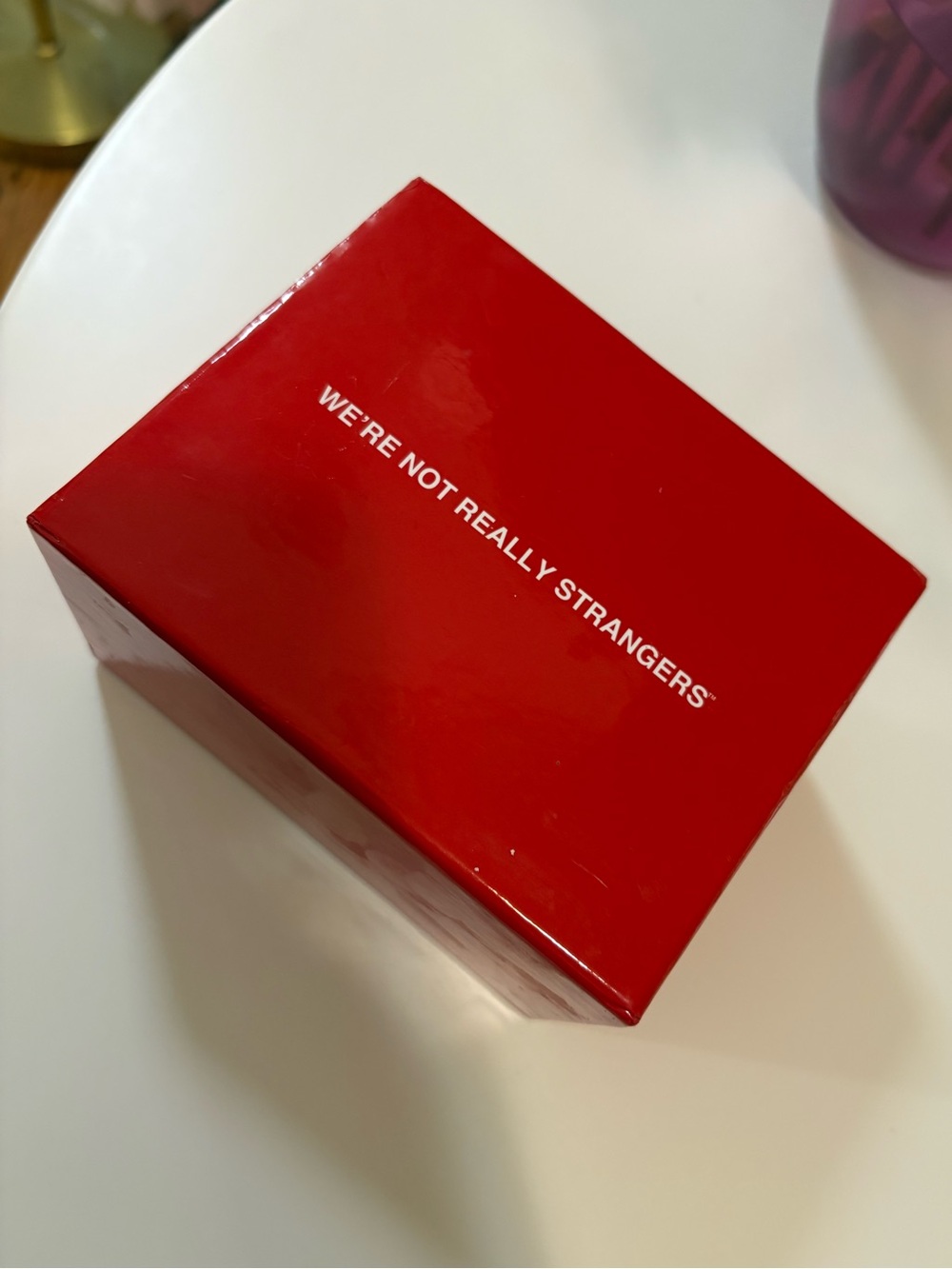 "We're Not Really Strangers" Card Game